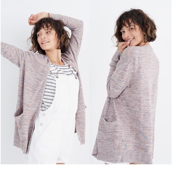 Madewell Marled Summer Ryder Cardigan Size Medium - Picture 1 of 5